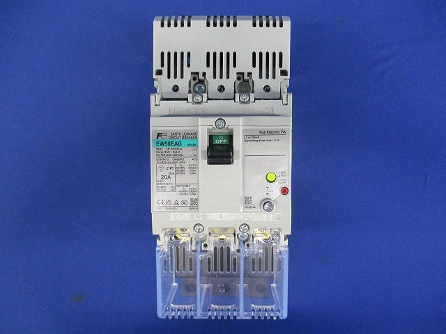 配線用漏電遮断器 AC100-230-440V 30mA  -3P020B EW50EAG3P20A