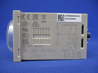 ソリッドステート タイマ 0.6/1.2/6/12ｓ 24ＶＡＣ／ＤＣ H3CR-H8L