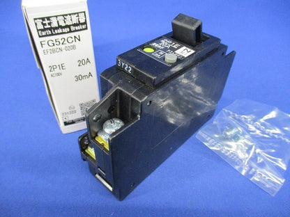漏電遮断器 2P1E20A30mA AC100V FG52CN2P1E20A30mA