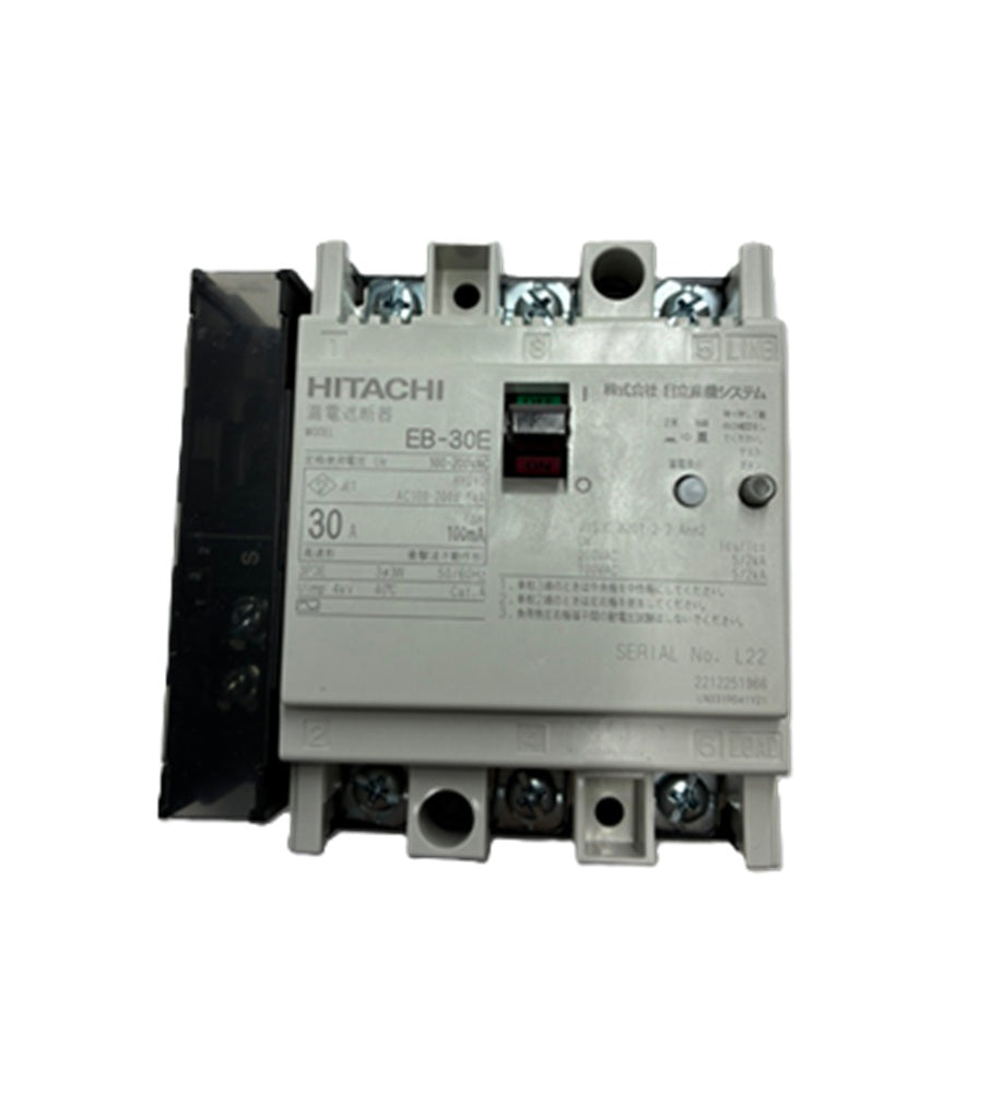 ヒューズフリー遮断機 AC100-200V100mA S-30E-3P-30A-AL-1C