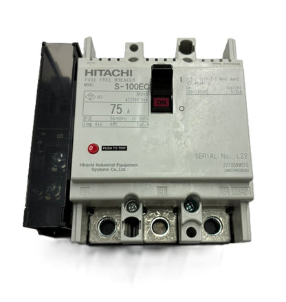 ヒューズフリー遮断機 S-100EC-3P-75A-AL-1C