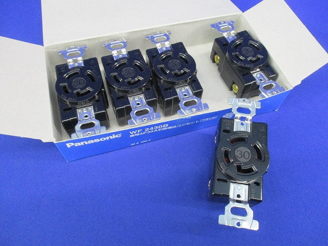 引掛埋込コンセント(5個入)(ブラック) WF2430