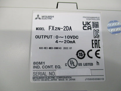 アナログ出力ブロック FX2N-2DA