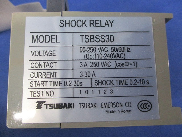 電子式過負荷保護機器 ショックリレー SSシリーズ TSBSS30