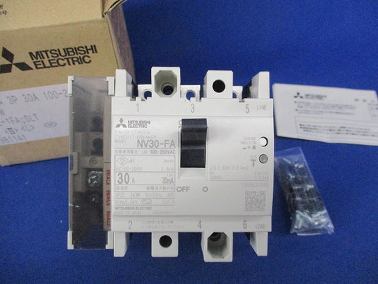 漏電遮断器3P30E30A NV30-FA