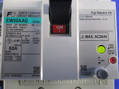 一般配線用漏電遮断器 3P50A EW50AAG-3P050