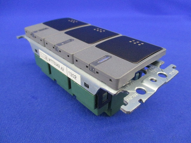 埋込パイロット・ほたるトリプルスイッチＣ(ダークブラウン) WTT5342