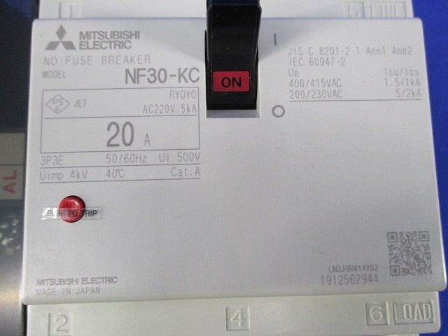 ノーヒューズブレーカ3P3E20A NF30-KC