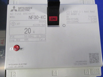 ノーヒューズブレーカ3P3E20A NF30-KC