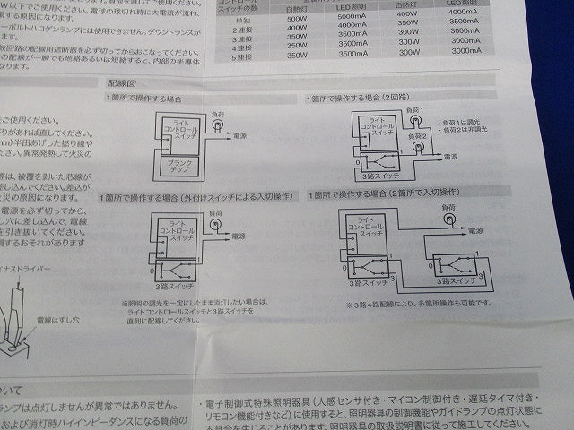 埋込ライトコントロールスイッチセット(ソフトブラック) NKW-RLE5S0