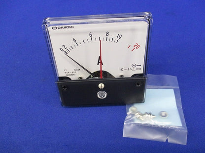 角形指示計器 交流電圧計10A/5A PSK-80C