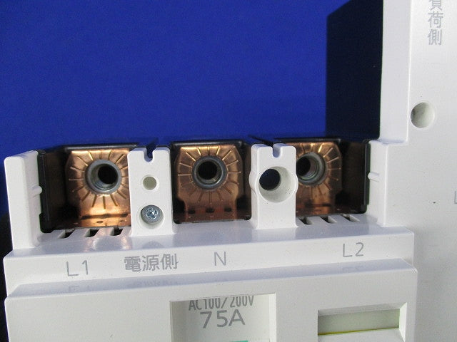 主幹用漏電ブレーカABF型3P2E75A(単3中性線欠相保護付)(箱違い) BJF375325