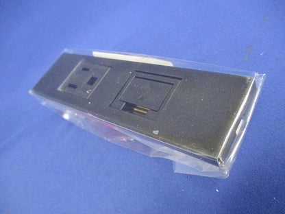 NKシリーズ家具・埋込コンセント(送り端子付)+埋込アースターミナルセット ソフトブラック KAG-2741SB