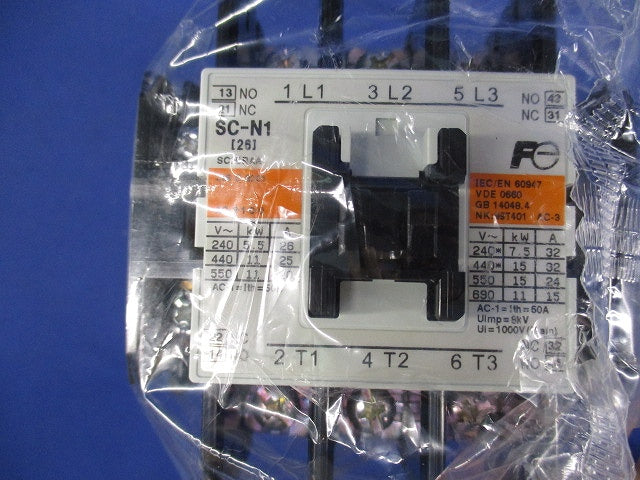 電磁接触器 200V SC-N1-200V