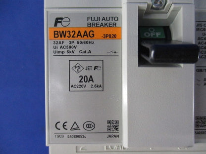 オートブレーカ 3P20A MAXAC440V BW32AAG3P20A