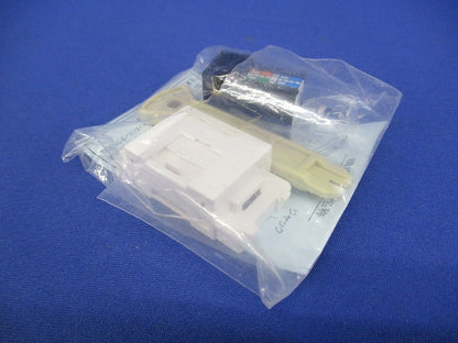 J・WIDEシリーズLAN用埋込モジュラージャックCAT5E対応8極8芯 JEC-BN-LW5E-PW