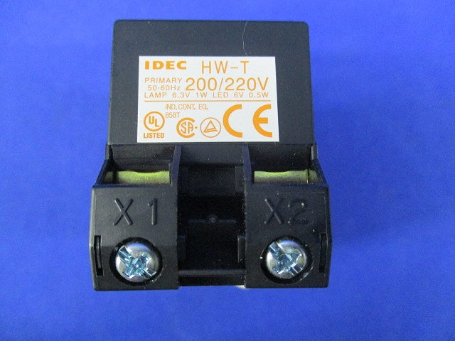 パイロットライト φ25 正角形 LED照光 UPQS1B26DNW