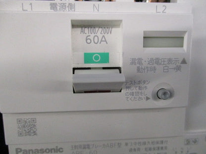 主幹用漏電ブレーカABF型 3E2P60A(単3中性線欠相保護付) BJF360325