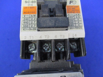 電磁開閉器200V SC-03