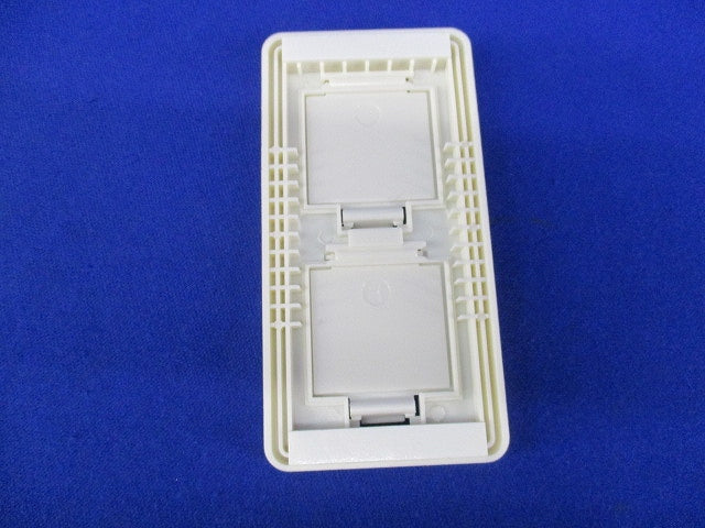 セーフティカバーコンセント用(２口 フタ付)(3個入) No.5156