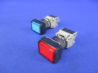 照光押ボタンスイッチ(青・赤)(混在2個入) AH165-TLSHE3他