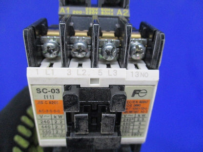 電磁開閉器200V SC-03+TR-0N