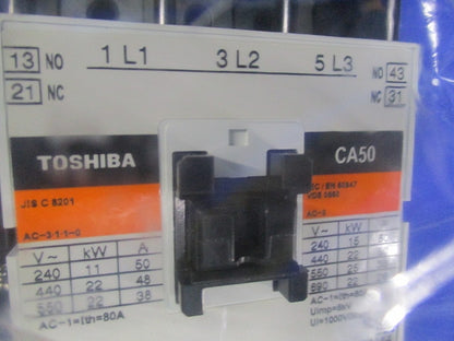 電磁接触器 200V CA50-20-22