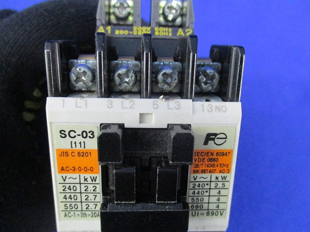 電磁開閉器200V SC-03