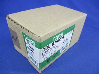 LEDダウンライトφ75(電球色)(黒) DDL-8789YB