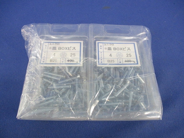 ユニクロ +皿 BOXビス 4×25(190本以上入) B25