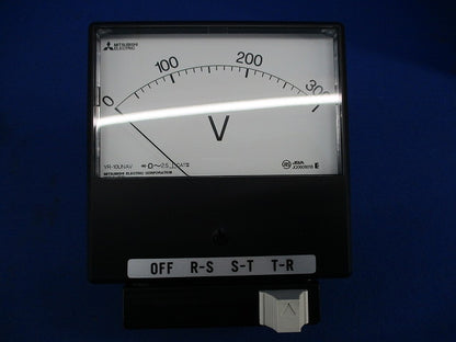 切換スイッチ付計器 交流電圧計0-300V DRCT YR-10UNAV