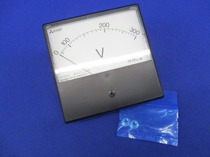 交流電圧計 角形計器 0-300V YS-10NAV