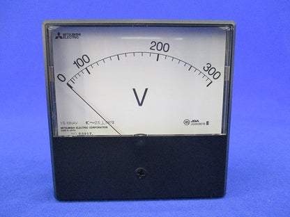 交流電圧計 角形計器 0-300V YS-10NAV