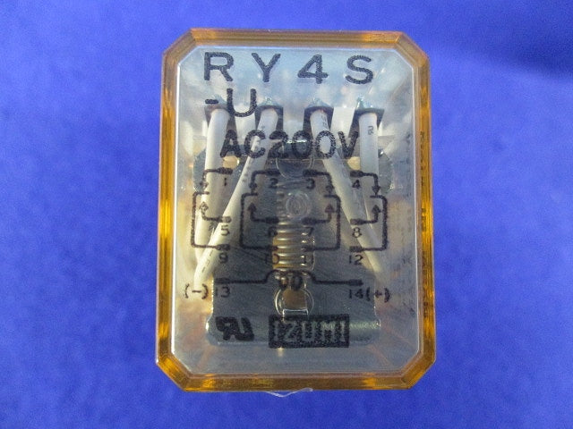RY形ミニチュアリレー プラグイン端子 動作表示灯なし(3個入) RY4S