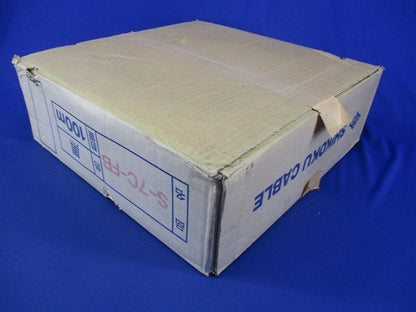 テレビジョン受信用同軸ケーブル100m(テープ破れ有)(黒) S-7C-FB