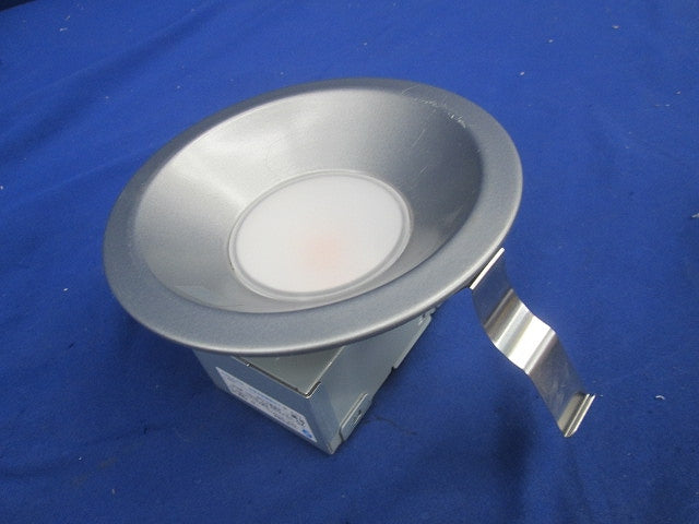 LEDダウンライト(軒下兼用・電球色)シルバー DDL-6102YS