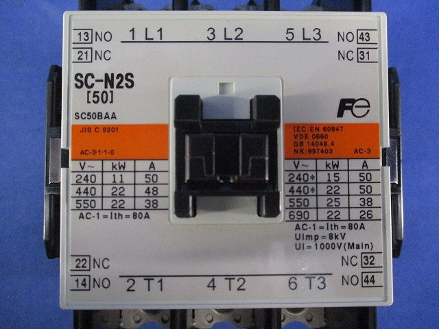 電磁接触器200V SC-N2S