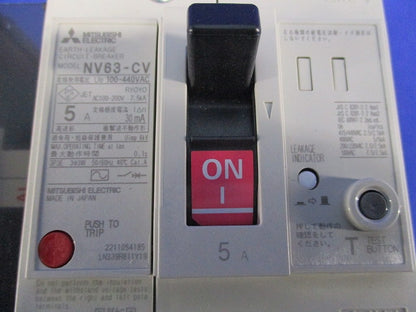 漏電遮断器3P3E5A NV63-CV