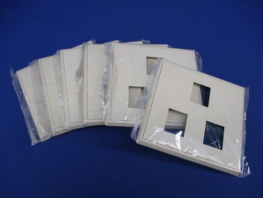 BLプレート(2+1コ用)(ミルキーホワイト)(6枚入)National WN7173