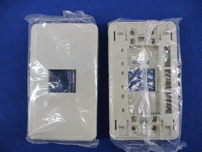 ワンタッチモダンプレート1コ用(5個入)(ミルキーホワイト) WN6801
