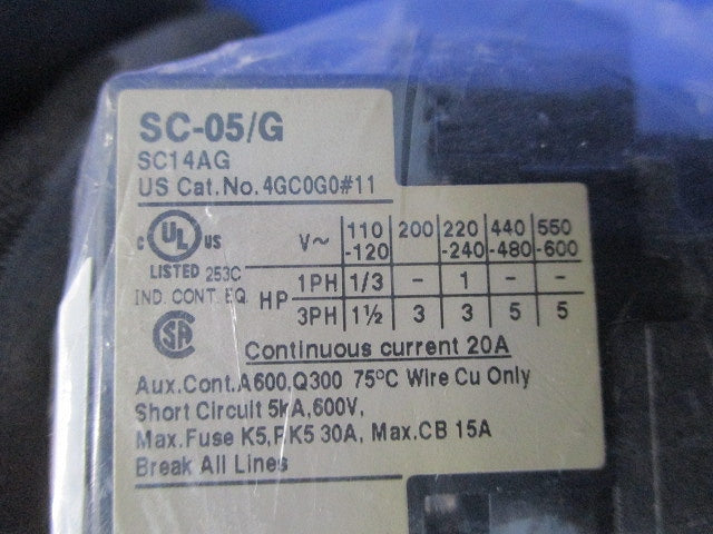電磁接触器DC24 SC-05/G