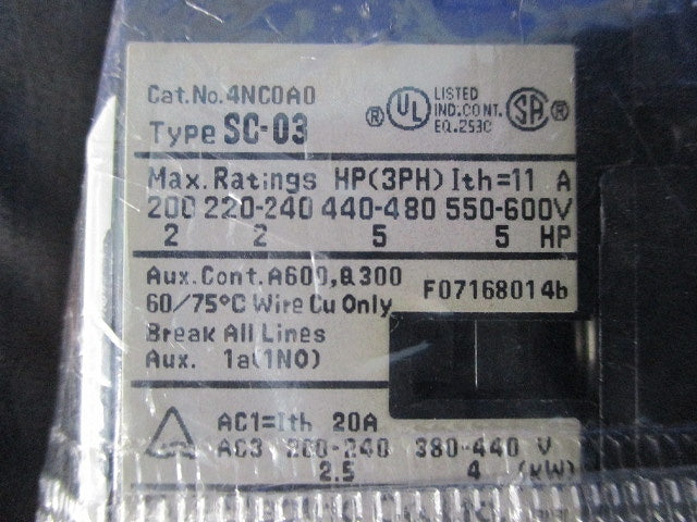電磁開閉器200V SC-03