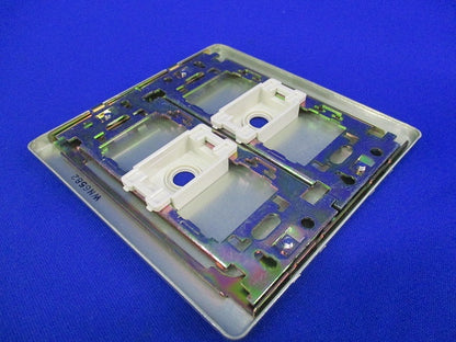 新金属電話線プレート2型2連(7枚入) WN6582