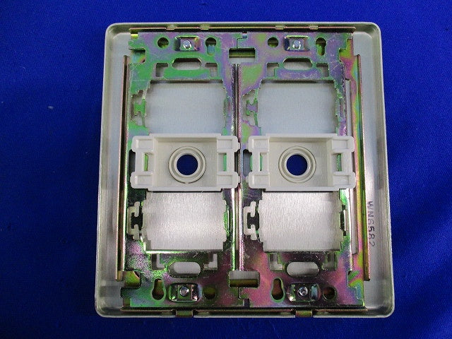 新金属電話線プレート2型2連(7枚入) WN6582
