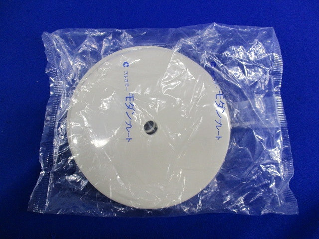 フルカラーモダン丸型電話線プレート(取付枠付)(10枚入) WN6080