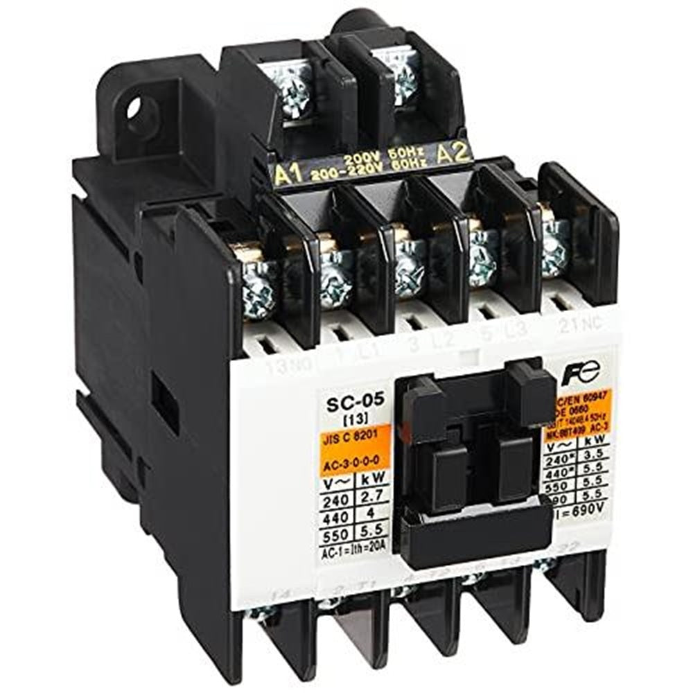 標準形電磁接触器 ケースカバー無 1a1b SC-05コイルAC200V