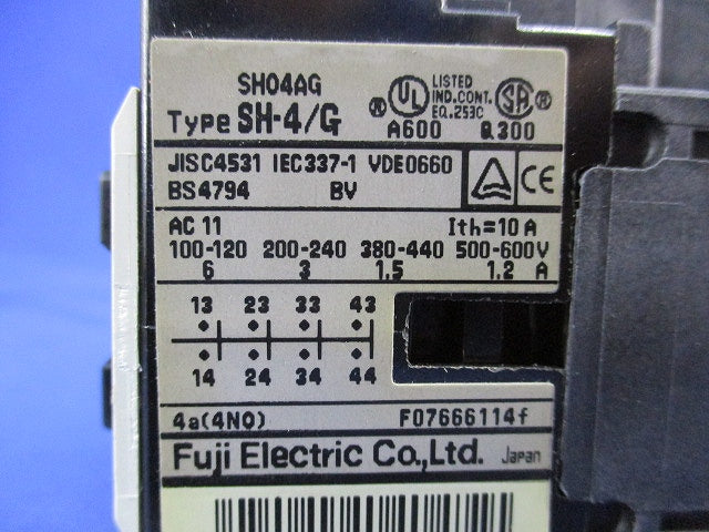 直流操作形補助継電器 DC24V SH-4/G
