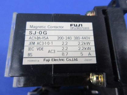 電磁開閉器DC24V SJ-0G+TR-0