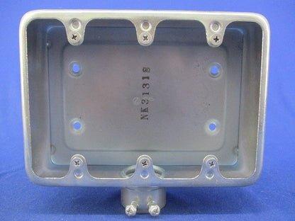 ねじなし露出スイッチボックス 3個用1方出(亜鉛)(2個入) NK3131S