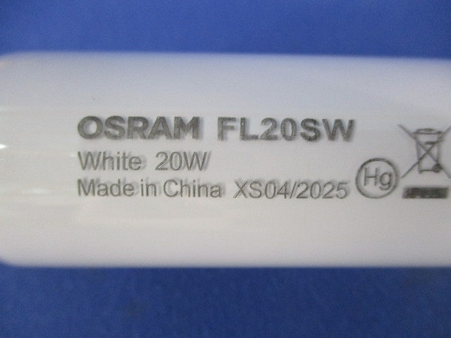直管蛍光ランプ グロー形 白色 20W(20本入) FL20SW